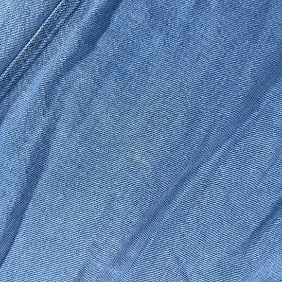 Paige Jeans Womens 29 Harper Wide Leg Light Blue Distressed Hem Relaxed Pants - Picture 11 of 16